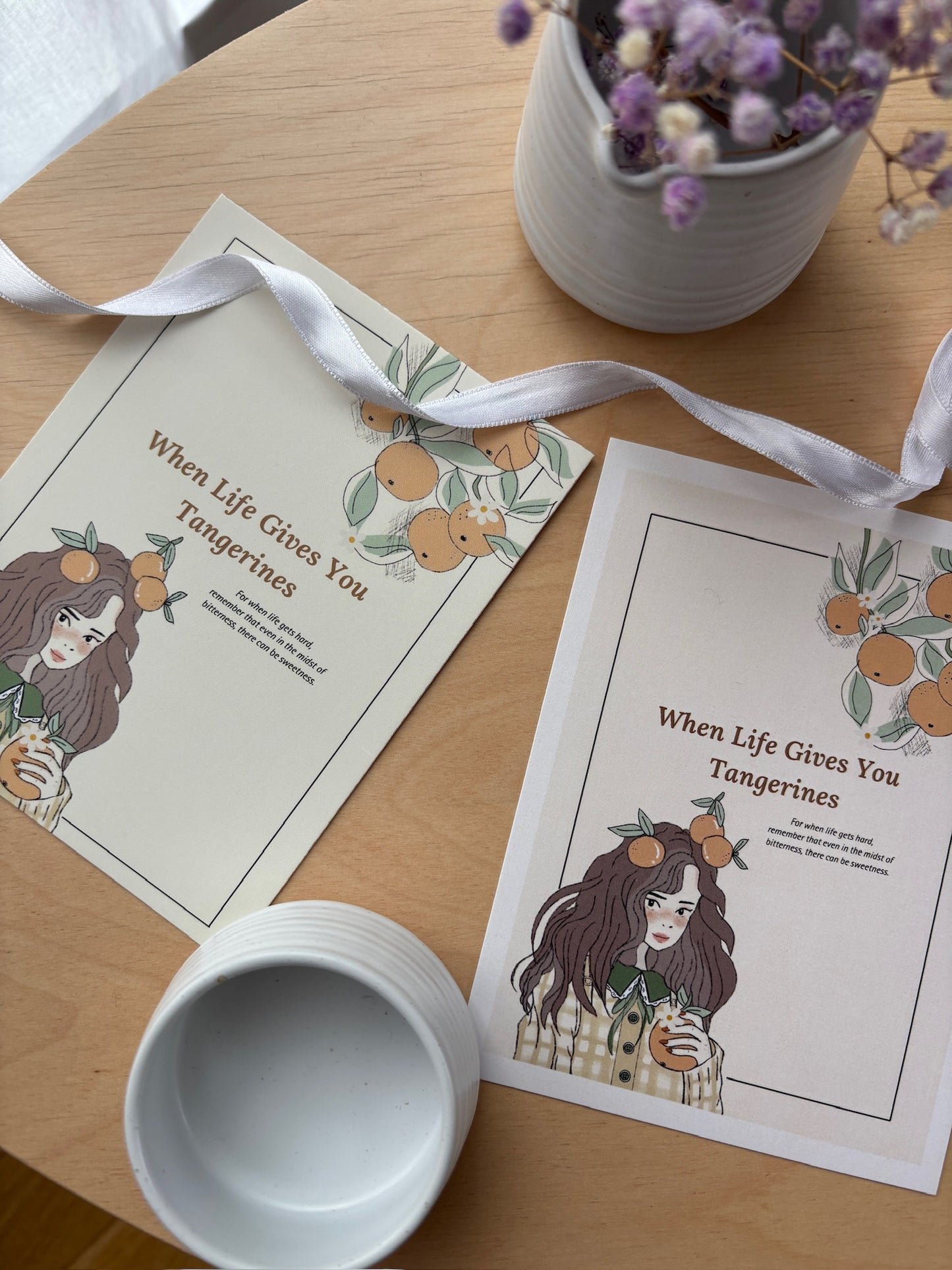 When Life Gives You Tangerines Postcard