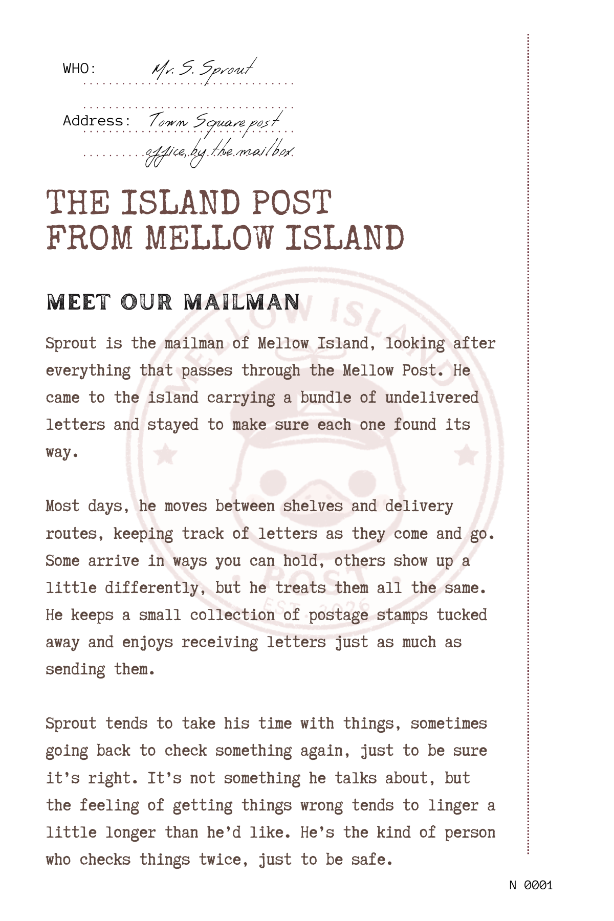Postcard back