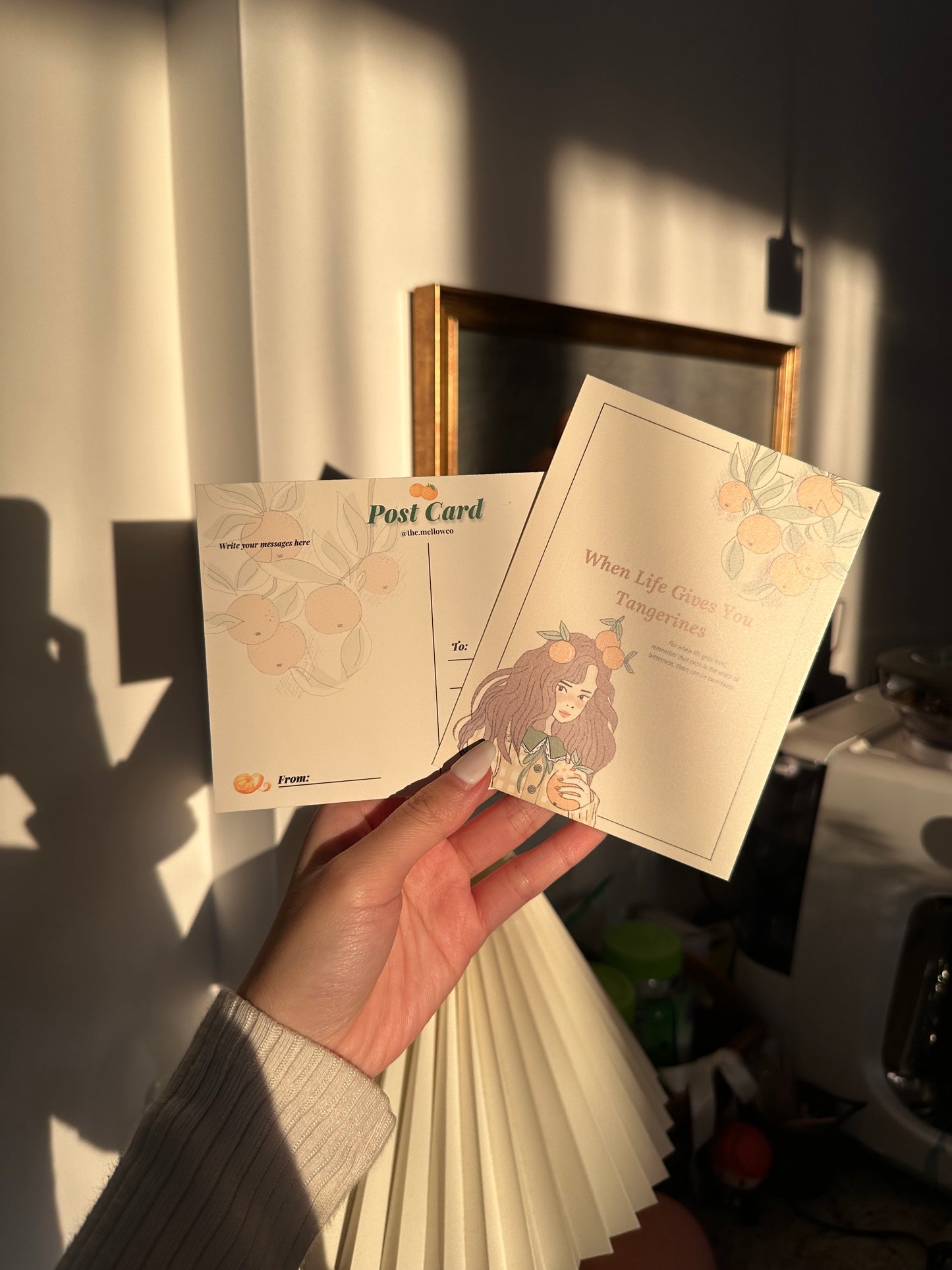 When Life Gives You Tangerines Postcard